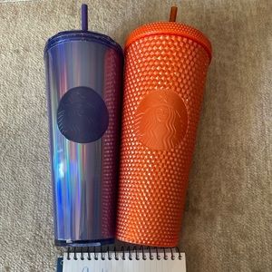 Starbucks BNWT new release orange pearl cup